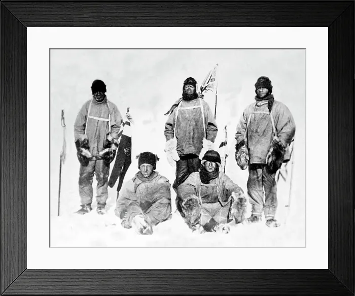 Framed Print : Scott's Antarctic Expedition - at the South Pole Framed Print : Scott's Antarctic Expedition - at the South Pole