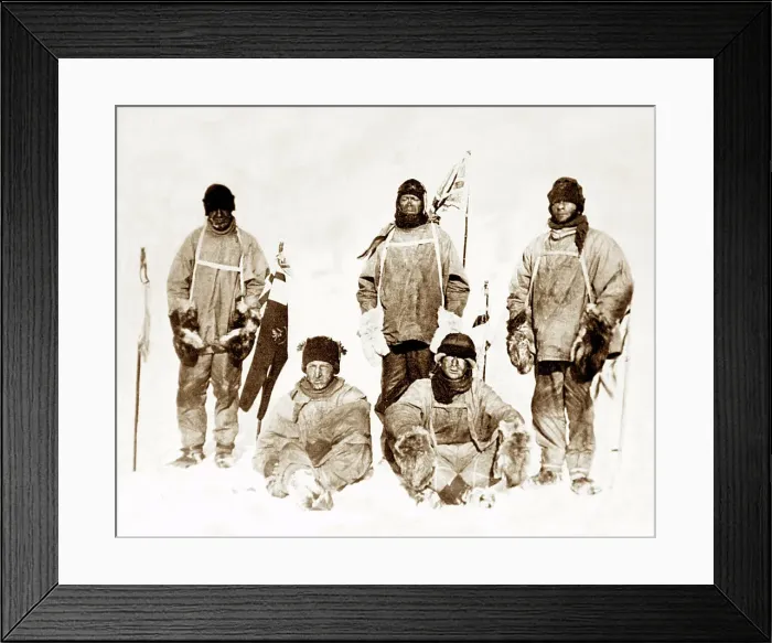 Framed Print : Scott's Antarctic Expedition - at the South Pole Framed Print : Scott's Antarctic Expedition - at the South Pole