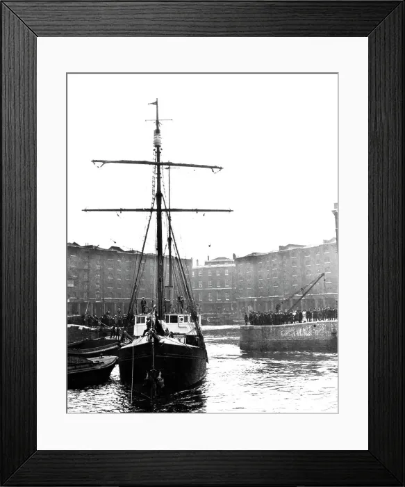 Framed Print : Shackleton's Ship The Quest in London Docks Framed Print : Shackleton's Ship The Quest in London Docks