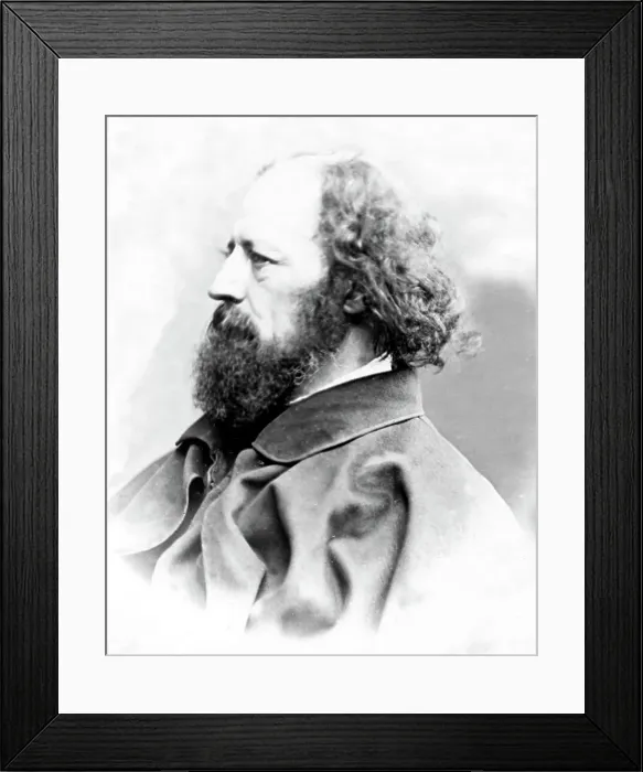 Framed Print : Lord Alfred Tennyson Victorian Poet Framed Print : Lord Alfred Tennyson Victorian Poet