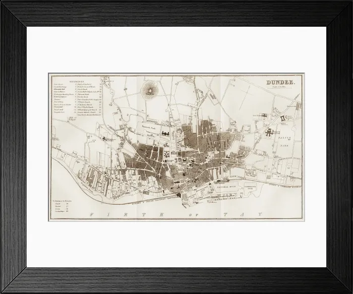 Framed Print : Dundee 1860s Framed Print : Dundee 1860s