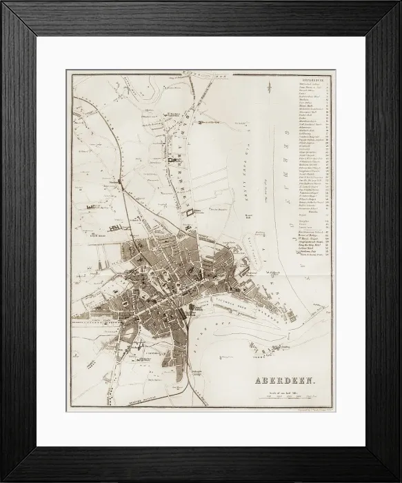 Framed Print : Aberdeen 1860s Framed Print : Aberdeen 1860s