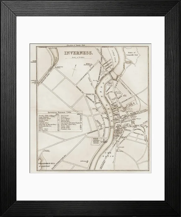 Framed Print : Inverness 1860s Framed Print : Inverness 1860s