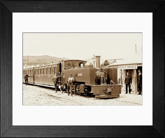 Framed Print : Devils Bridge Railway Station, Vale of Rheidol, Wales Framed Print : Devils Bridge Railway Station, Vale of Rheidol, Wales