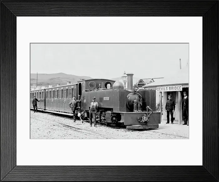 Framed Print : Devils Bridge Railway Station, Vale of Rheidol, Wales Framed Print : Devils Bridge Railway Station, Vale of Rheidol, Wales