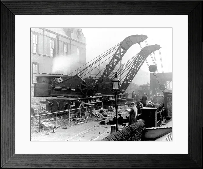Framed Print : Railway accident at Elswick near Newcastle upon Tyne, 1909 Framed Print : Railway accident at Elswick near Newcastle upon Tyne, 1909