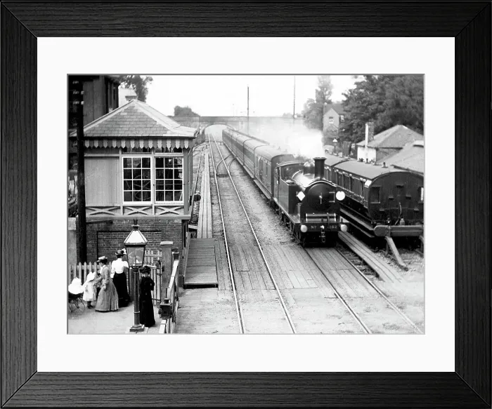 Framed Print : Petersfield Railway Station Victorian period Framed Print : Petersfield Railway Station Victorian period