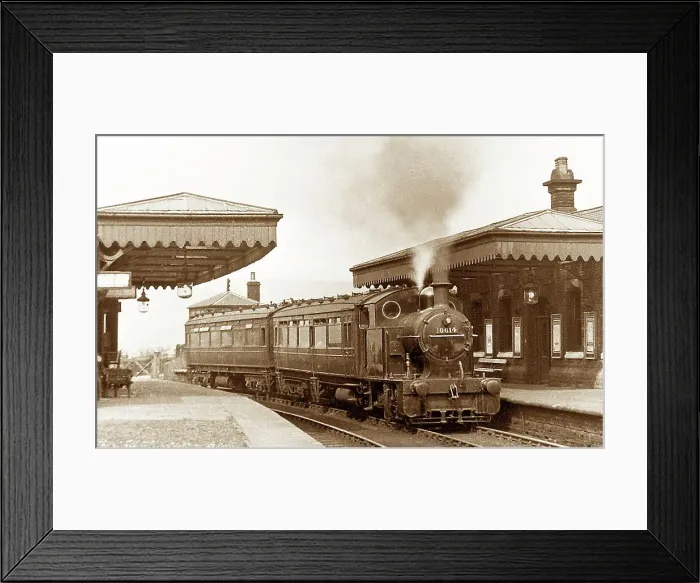 Framed Print : Branch Line Railway Station early 1900s Framed Print : Branch Line Railway Station early 1900s