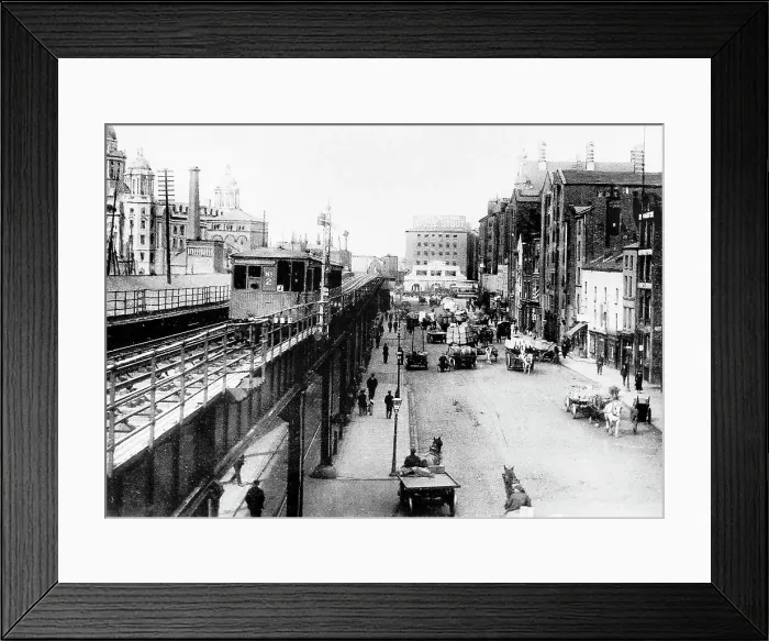 Framed Print : Liverpool Overhead Railway Framed Print : Liverpool Overhead Railway