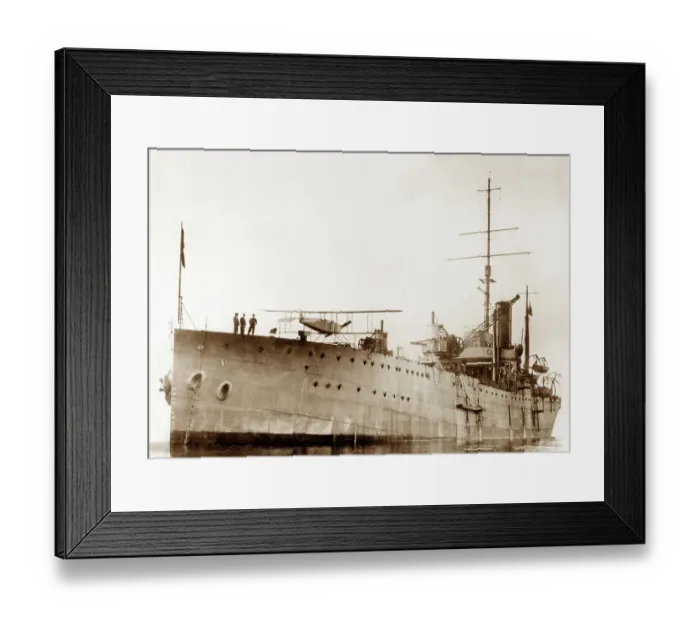 Framed Print : Sopwith 807 biplane on HMS Ark Royal Framed Print : Sopwith 807 biplane on HMS Ark Royal