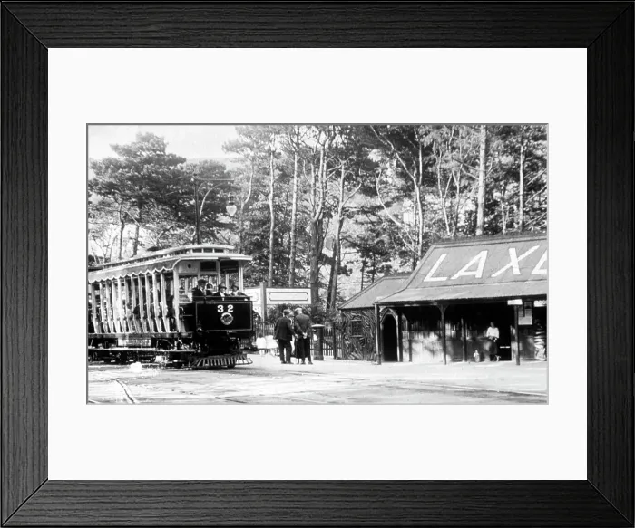 Framed Print : Laxey Station Isle of Man early 1900s Framed Print : Laxey Station Isle of Man early 1900s