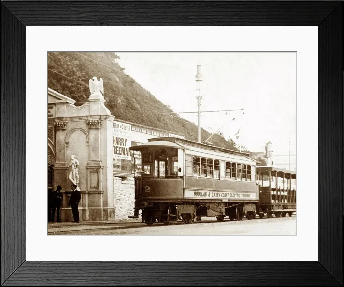 Framed Print : Derby Castle Station Douglas Isle of Man in 1898 Framed Print : Derby Castle Station Douglas Isle of Man in 1898