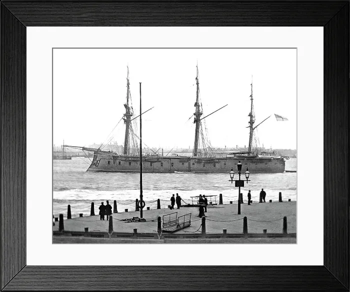 Framed Print : Defence Class Ironclad Warship on the River Mersey Framed Print : Defence Class Ironclad Warship on the River Mersey