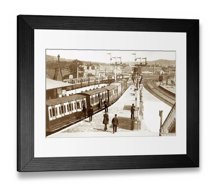 Framed Print : Llandudno Junction Railway Station Victorian period Framed Print : Llandudno Junction Railway Station Victorian period
