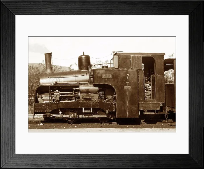 Framed Print : Snowdon Mountain Railway Locomotive No. 7 Victorian period Framed Print : Snowdon Mountain Railway Locomotive No. 7 Victorian period