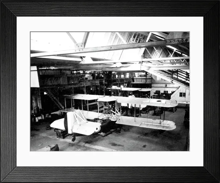 Framed Print : Seal flying boat under construction Framed Print : Seal flying boat under construction