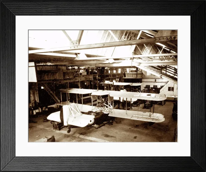 Framed Print : Seal flying boat under construction Framed Print : Seal flying boat under construction