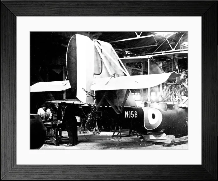 Framed Print : Seal flying boat under construction Framed Print : Seal flying boat under construction