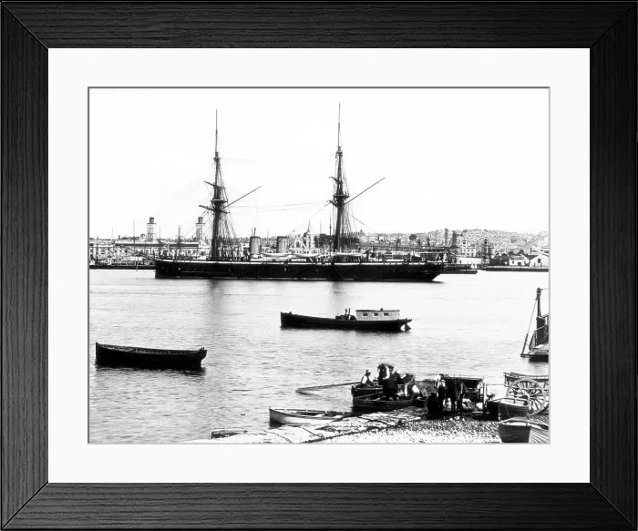 Framed Print : HMS Temeraire, Keyham, Devonport Dockyard Framed Print : HMS Temeraire, Keyham, Devonport Dockyard
