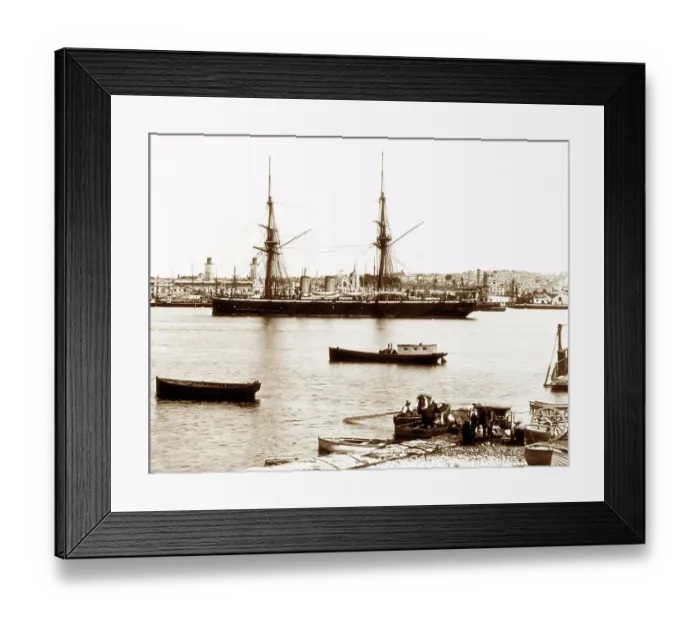 Framed Print : HMS Temeraire, Keyham, Devonport Dockyard Framed Print : HMS Temeraire, Keyham, Devonport Dockyard