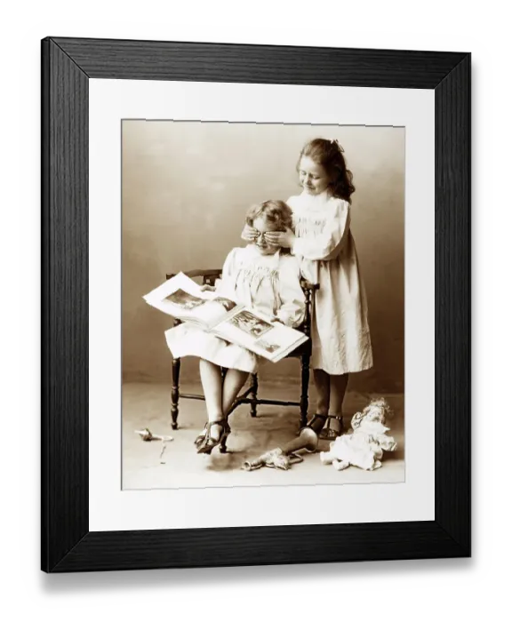 Framed Print : Studio potrait of children Framed Print : Studio potrait of children