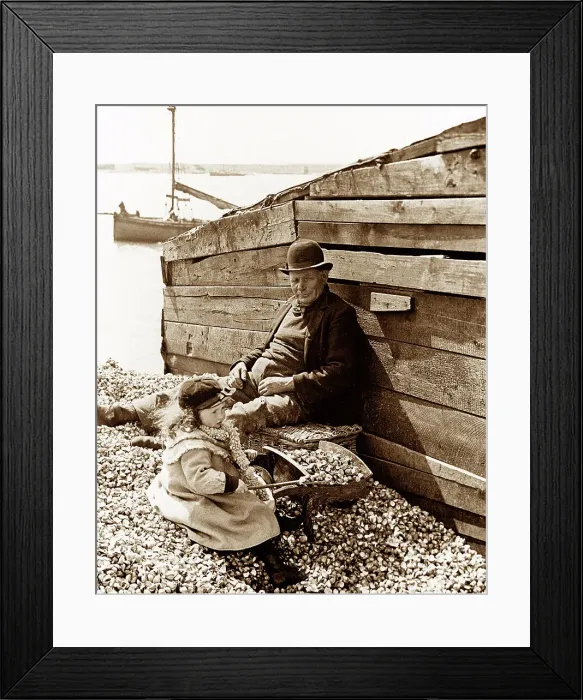 Framed Print : Leigh on Sea Cockling Shed Victorian period Framed Print : Leigh on Sea Cockling Shed Victorian period