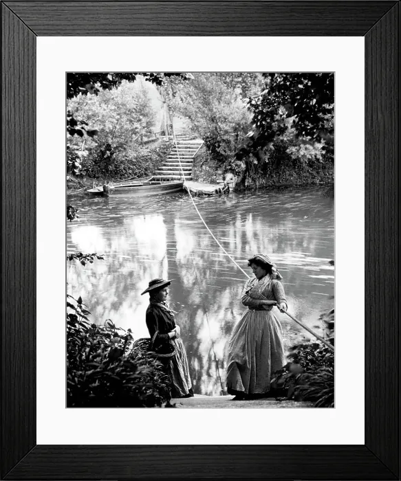 Framed Print : The rope ferry at Warleigh on the River Avon in Somerset Framed Print : The rope ferry at Warleigh on the River Avon in Somerset