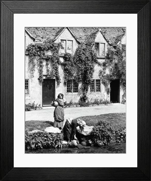 Framed Print : Castle Combe early 1900s Framed Print : Castle Combe early 1900s