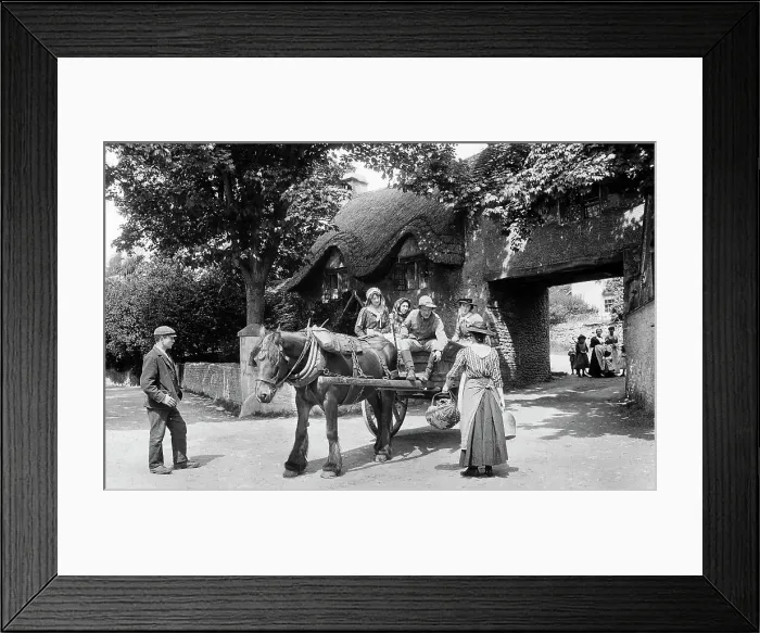 Framed Print : Castle Combe early 1900s Framed Print : Castle Combe early 1900s