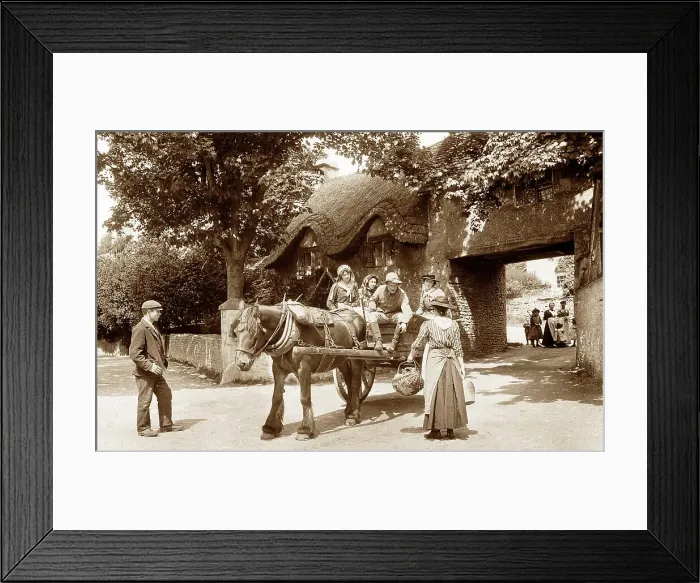 Framed Print : Castle Combe early 1900s Framed Print : Castle Combe early 1900s