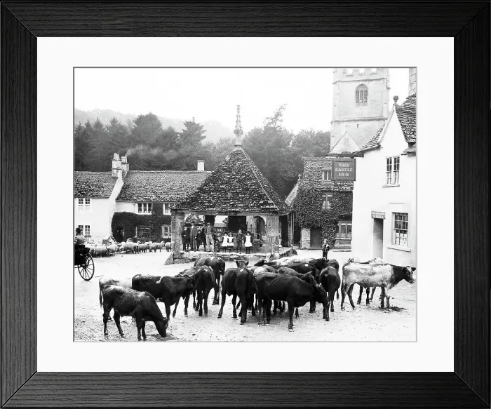 Framed Print : Castle Combe early 1900s Framed Print : Castle Combe early 1900s