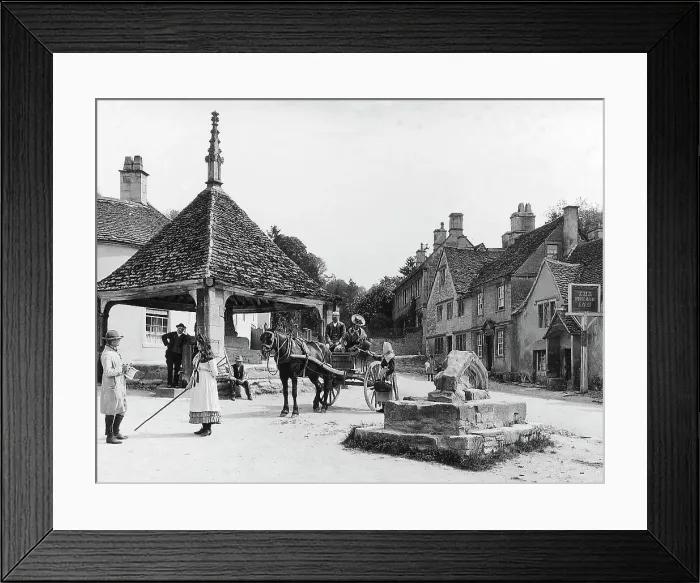 Framed Print : Castle Combe early 1900s Framed Print : Castle Combe early 1900s