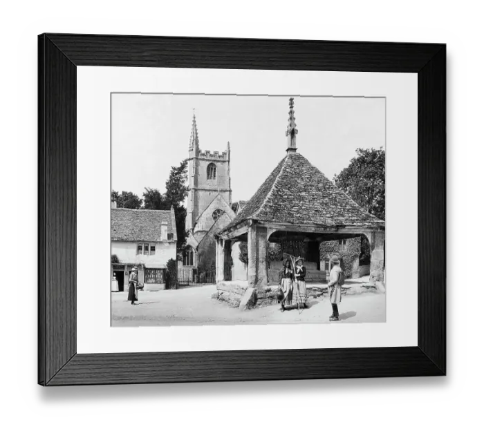 Framed Print : Castle Combe early 1900s Framed Print : Castle Combe early 1900s
