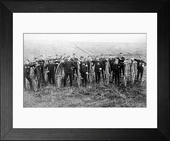 Framed Print : Scottish cyclists 1882 Framed Print : Scottish cyclists 1882