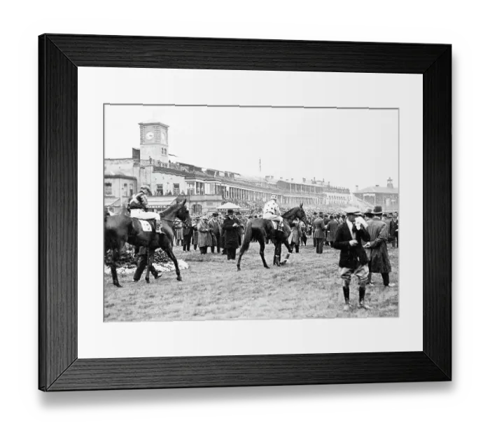 Framed Print : The Paddock Doncaster Race Course possibly 1920s Framed Print : The Paddock Doncaster Race Course possibly 1920s