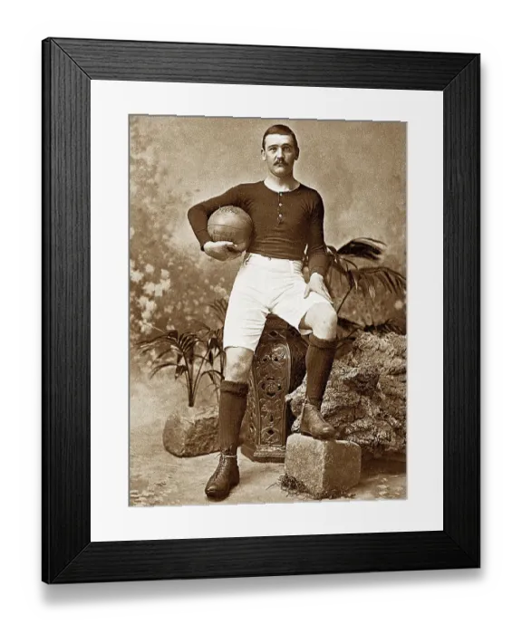 Framed Print : Victorian Footballer (football, sport) Framed Print : Victorian Footballer (football, sport)