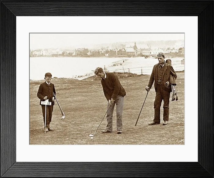 Framed Print : North Berwick Golf Links Victorian period Framed Print : North Berwick Golf Links Victorian period
