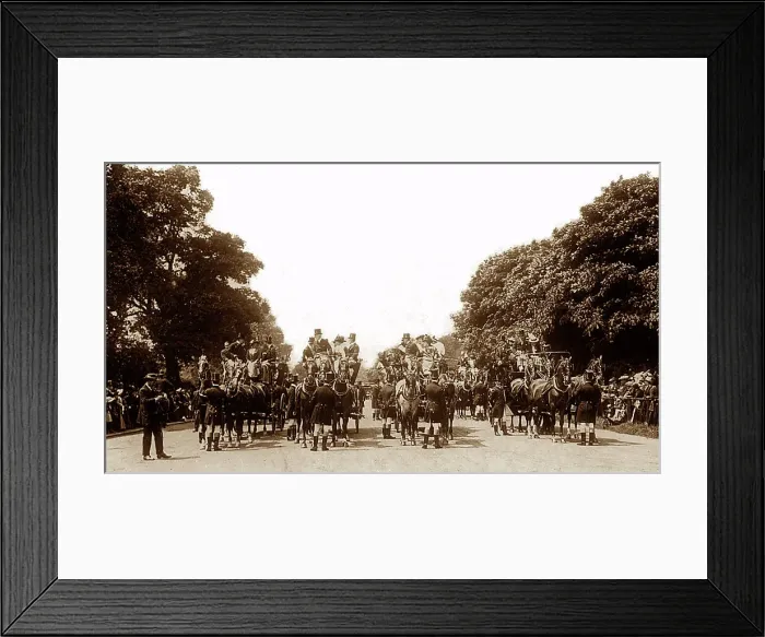 Framed Print : Coaching Club Meet in Hyde Park, London Framed Print : Coaching Club Meet in Hyde Park, London