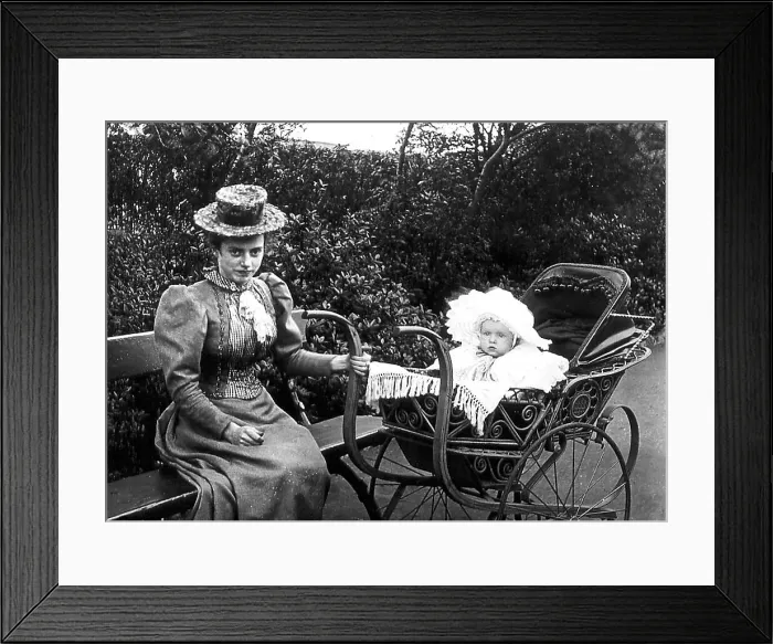 Framed Print : Nanny and child Framed Print : Nanny and child