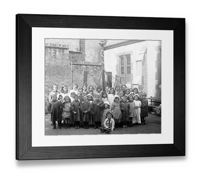 Framed Print : May Day at a school Framed Print : May Day at a school