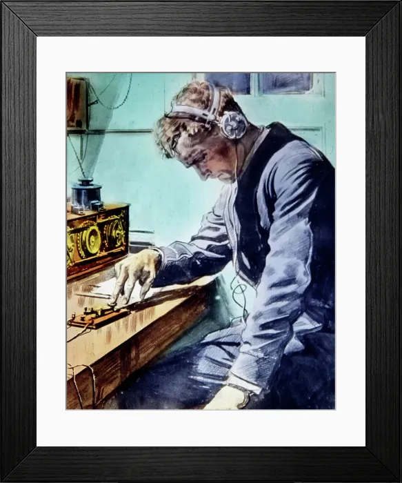 Framed Print : The Loss of the Titanic Magic Lantern Slide 1912 Framed Print : The Loss of the Titanic Magic Lantern Slide 1912