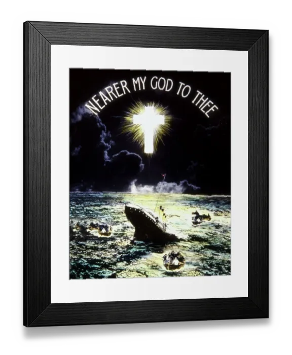 Framed Print : The Loss of the Titanic Magic Lantern Slide 1912 Framed Print : The Loss of the Titanic Magic Lantern Slide 1912