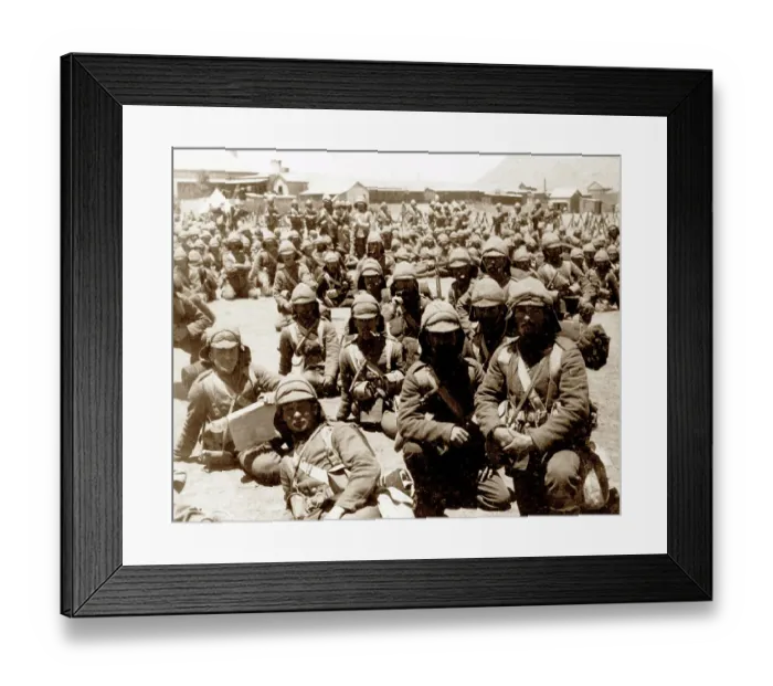 Framed Print : Boer War British Troops at Naauwpoort Victorian period Framed Print : Boer War British Troops at Naauwpoort Victorian period