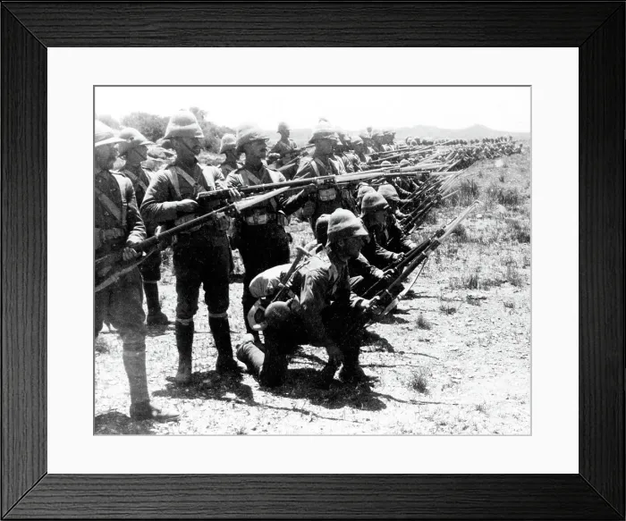 Framed Print : 5th Dragoon Guards at Naaupoort, Boer War Framed Print : 5th Dragoon Guards at Naaupoort, Boer War