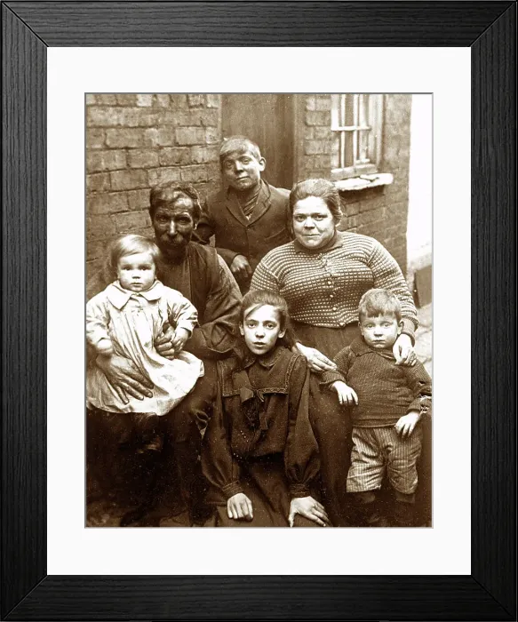 Framed Print : A coal miner's family Framed Print : A coal miner's family