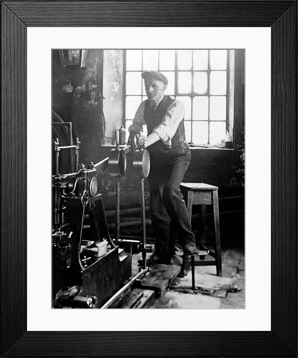 Framed Print : Coal Mining Working the Cage Engine early 1900s Framed Print : Coal Mining Working the Cage Engine early 1900s