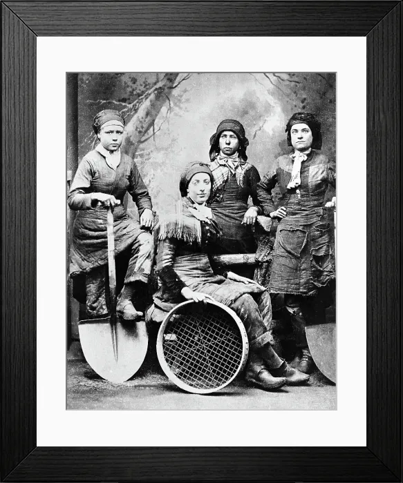 Framed Print : English women coal miners Framed Print : English women coal miners