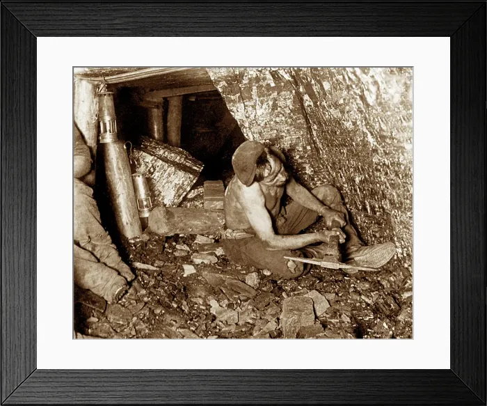 Framed Print : Coal mining at the seam face Framed Print : Coal mining at the seam face