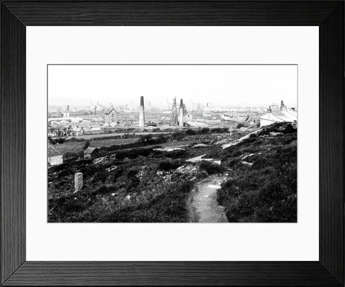 Framed Print : Carn Brea Tin and Copper Mines early 1900s Framed Print : Carn Brea Tin and Copper Mines early 1900s