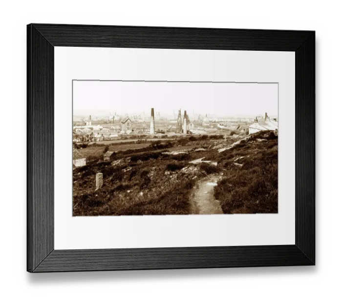 Framed Print : Carn Brea tin and copper mines, Cornwall Framed Print : Carn Brea tin and copper mines, Cornwall